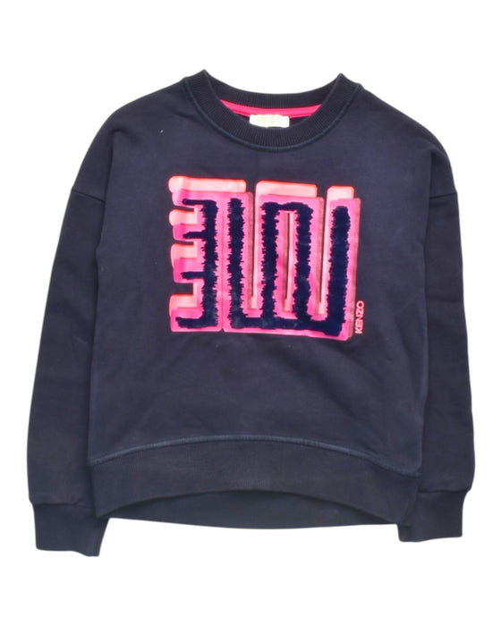 A Navy Crewneck Sweatshirts from Kenzo in size 8Y for girl. (Front View)