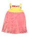 A Pink Sleeveless Dresses from MiMiSol in size 4T for girl. (Front View)