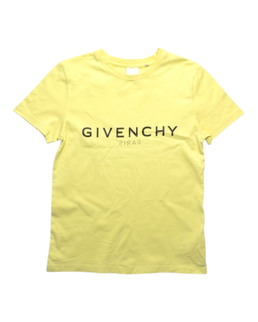 A Yellow Short Sleeve T Shirts from Givenchy in size 10Y for boy. (Front View)