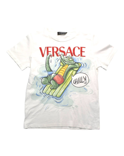 A Multicolour Short Sleeve T Shirts from Young Versace in size 10Y for boy. (Front View)