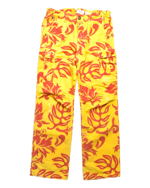 A Yellow Casual Pants from ERL Venice Beach California in size 10Y for boy. (Front View)