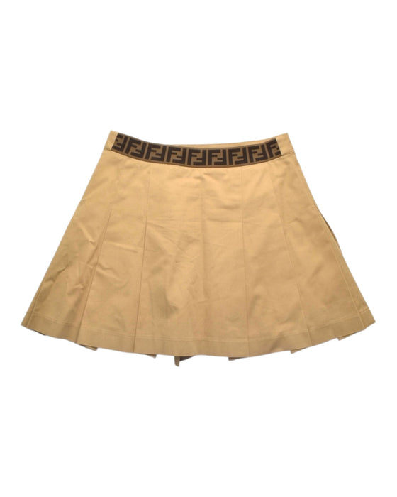 A Beige Short Skirts from Fendi in size 12Y for girl. (Back View)