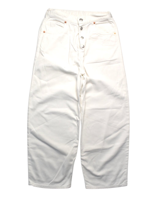 A White Casual Pants from Maison Margiela in size 12Y for girl. (Front View)