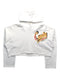 A White Hooded Sweatshirts from Nº21 in size 14Y for girl. (Front View)
