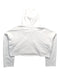 A White Hooded Sweatshirts from Nº21 in size 14Y for girl. (Back View)