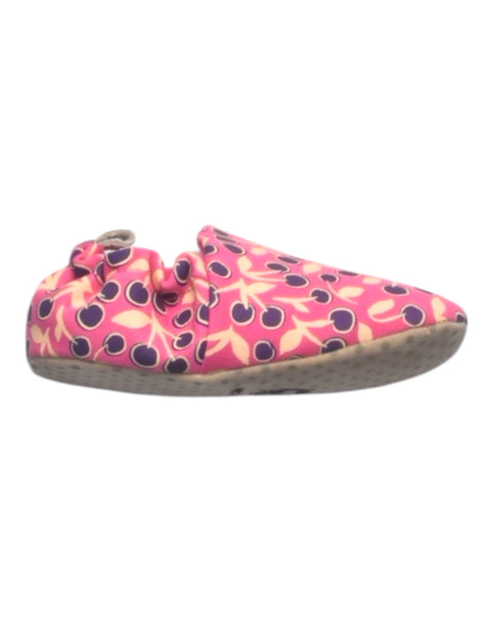 A Pink Slip Ons from Poco Nido in size 18-24M for girl. (Front View)