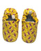 A Yellow Slip Ons from Poco Nido in size 18-24M for boy. (Back View)