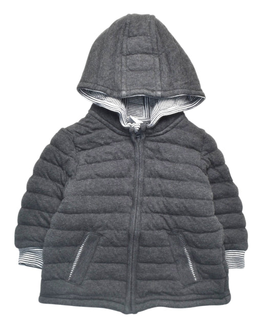 A Grey Puffer/Quilted Coats & Outerwear from Petit Bateau in size 12-18M for boy. (Front View)