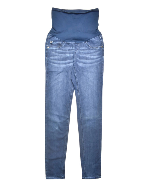A Blue Jeans from LED (Luxe Essential Denim) in size Maternity-S for maternity. (Front View)
