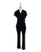 A Black Short Sleeve Jumpsuits from Seraphine in size Maternity-S for maternity. (Front View)