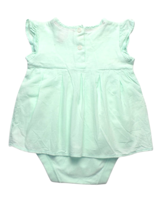 A Green Sleeveless Rompers from Baker by Ted Baker in size 6-12M for girl. (Back View)
