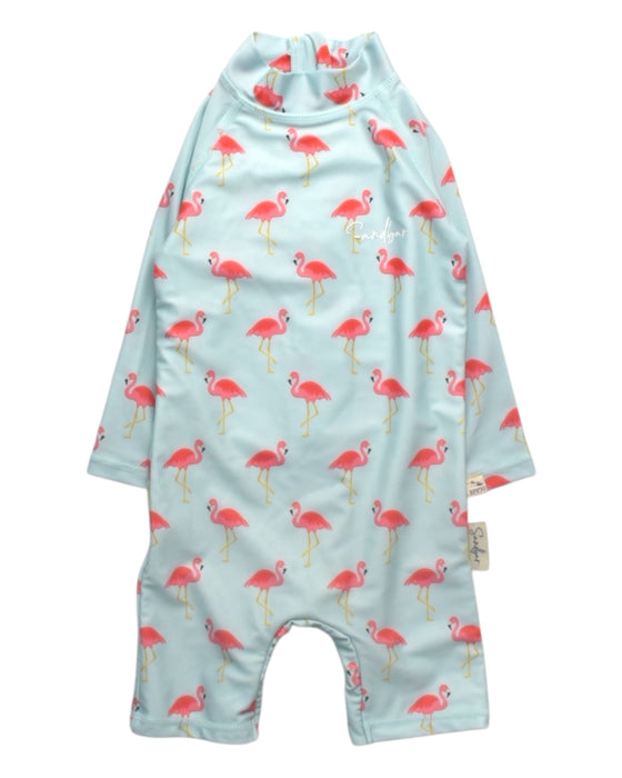 A Blue Swimsuits from Sandbar in size 6-12M for girl. (Front View)