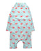 A Blue Swimsuits from Sandbar in size 12-18M for girl. (Front View)