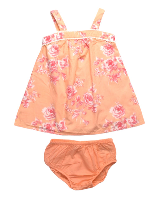 A Peach Dress Sets from Janie & Jack in size 6-12M for girl. (Front View)