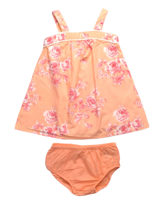 A Peach Dress Sets from Janie & Jack in size 6-12M for girl. (Front View)