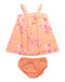 A Peach Dress Sets from Janie & Jack in size 6-12M for girl. (Front View)