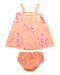 A Peach Dress Sets from Janie & Jack in size 6-12M for girl. (Back View)