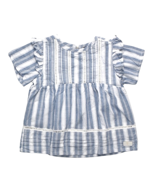 A Blue Short Sleeve Tops from 7 For All Mankind in size 2T for girl. (Front View)