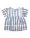 A Blue Short Sleeve Tops from 7 For All Mankind in size 2T for girl. (Front View)