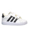 A White Sneakers from Adidas in size 18-24M for boy. (Front View)