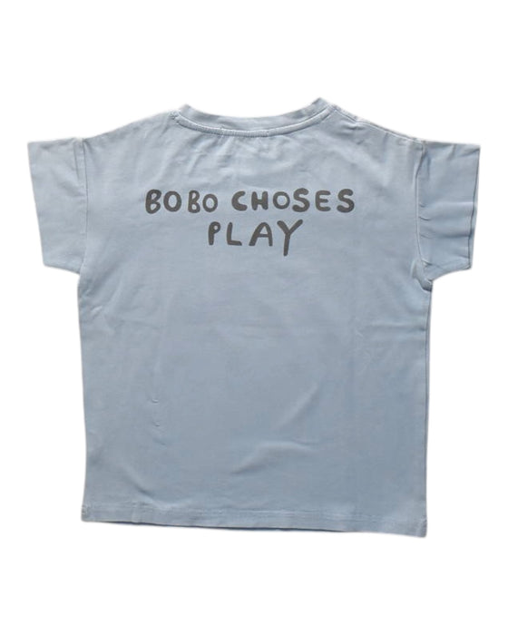 A Blue Short Sleeve T Shirts from Bobo Choses in size 4T for boy. (Back View)