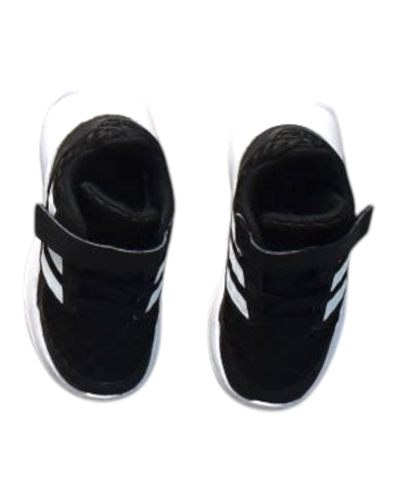 A Black Sneakers from Adidas in size 3T for boy. (Back View)