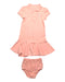 A Pink Dress Sets from Ralph Lauren in size 12-18M for girl. (Front View)