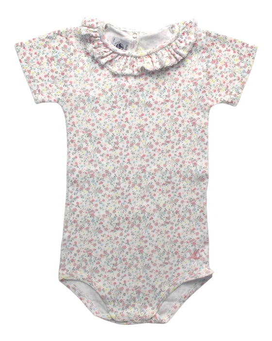 A Multicolour Short Sleeve Bodysuits from Petit Bateau in size 12-18M for girl. (Front View)