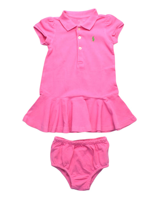 A Pink Dress Sets from Ralph Lauren in size 6-12M for girl. (Front View)