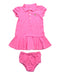 A Pink Dress Sets from Ralph Lauren in size 6-12M for girl. (Front View)