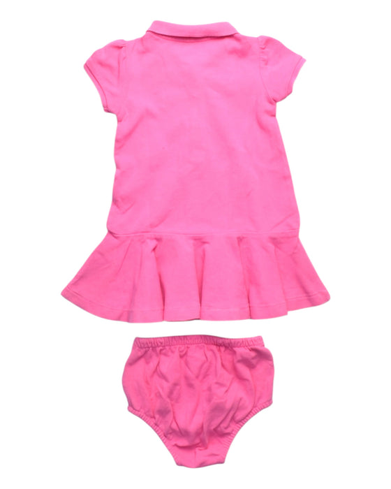 A Pink Dress Sets from Ralph Lauren in size 6-12M for girl. (Back View)