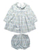 A Multicolour Dress Sets from Petit Bateau in size 12-18M for girl. (Front View)