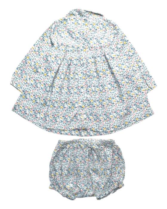 A Multicolour Dress Sets from Petit Bateau in size 12-18M for girl. (Back View)