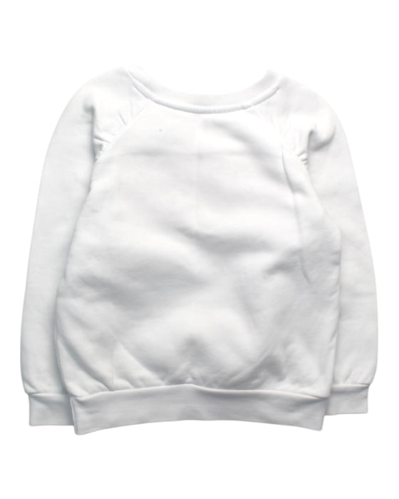 A White Crewneck Sweatshirts from Guess in size 3T for girl. (Back View)