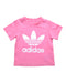 A Pink Short Sleeve T Shirts from Adidas in size 6-12M for girl. (Front View)