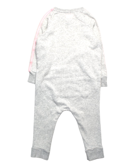 A Grey Onesies from Adidas in size 12-18M for girl. (Back View)