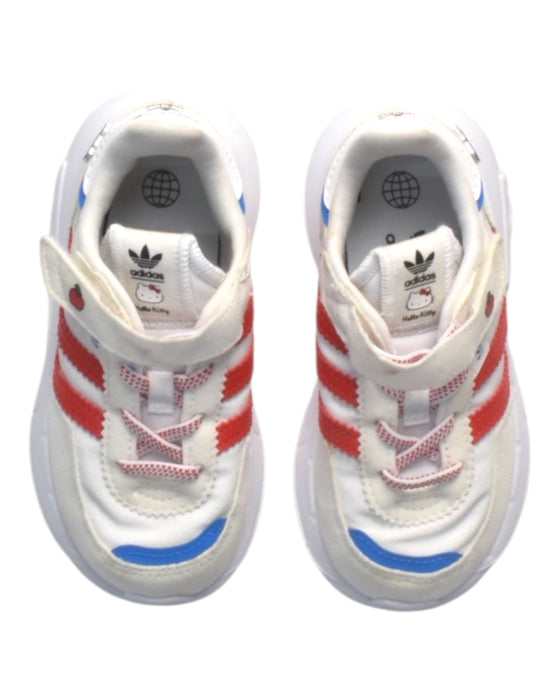 A Multicolour Sneakers from Adidas in size 3T for girl. (Back View)