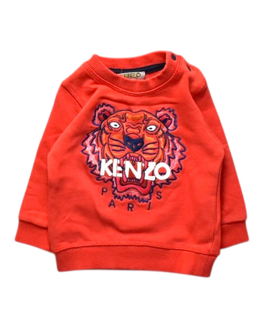 A Red Crewneck Sweatshirts from Kenzo in size 3-6M for boy. (Front View)