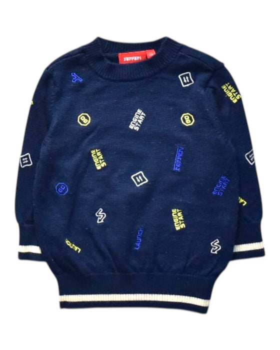 A Navy Knit Sweaters from Ferrari in size 6-12M for boy. (Front View)