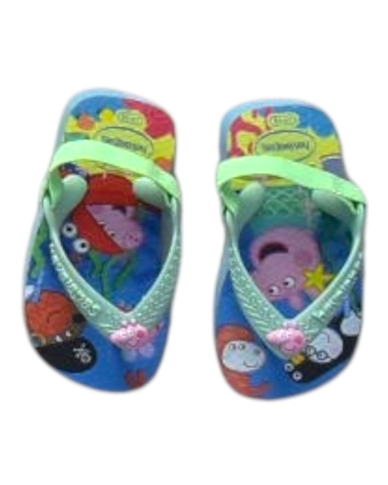 A Multicolour Flip Flops from Havaianas in size 12-18M for girl. (Back View)