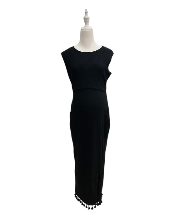 A Black Sleeveless Dresses from Mothercot in size Maternity-S for maternity. (Front View)