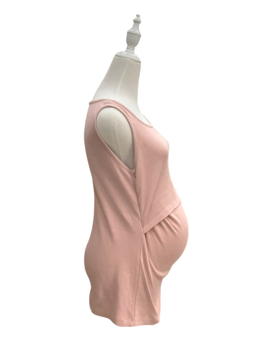 A Pink Sleeveless Tops from Annee Matthew in size Maternity-S for maternity. (Back View)
