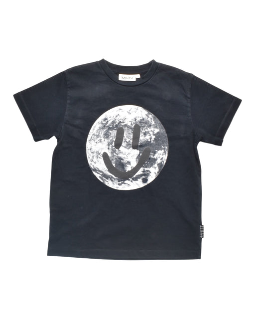 A Black Short Sleeve T Shirts from Molo in size 7Y for boy. (Front View)