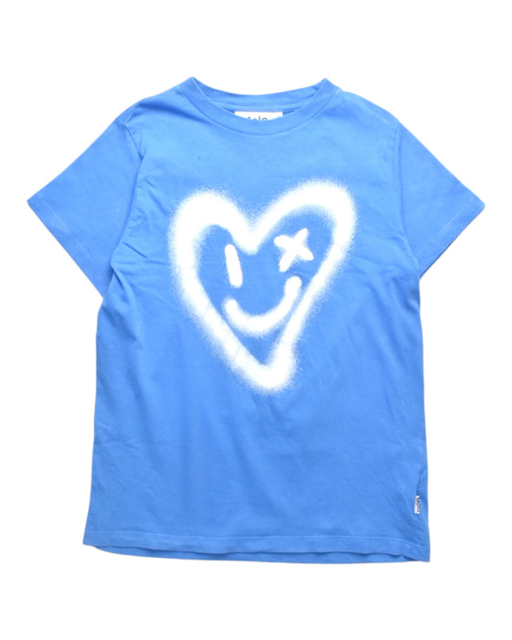 A Blue Short Sleeve T Shirts from Molo in size 10Y for boy. (Front View)