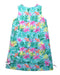 A Multicolour Sleeveless Dresses from Florence Eiseman in size 8Y for girl. (Back View)