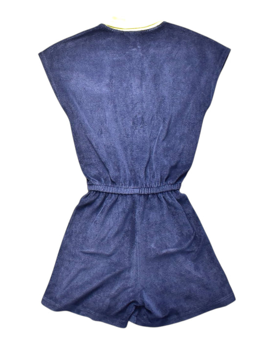 A Navy Sleeveless Rompers from Lacoste in size 10Y for girl. (Back View)