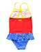 A Multicolour Swimsuits from Zoggs in size 4T for girl. (Back View)