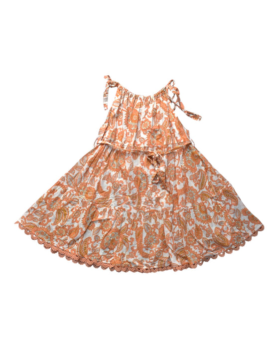 A Orange Sleeveless Dresses from Zimmermann in size 2T for girl. (Back View)