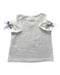 A White Short Sleeve Tops from Mezzo Piano in size 4T for girl. (Back View)