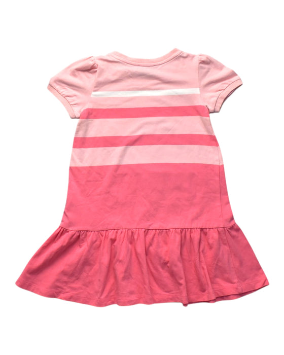A Pink Short Sleeve Dresses from Moschino in size 4T for girl. (Back View)